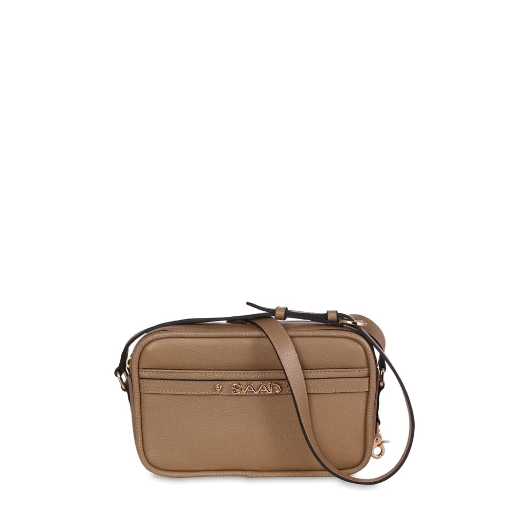 Bolsa transversal pequena couro