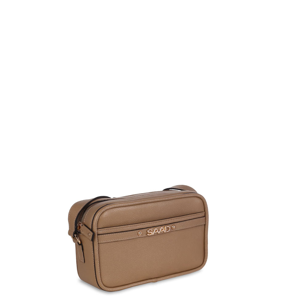 Bolsa transversal pequena couro