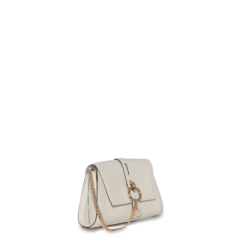 Mini Bag Branca em Couro