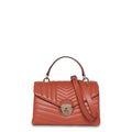 Bolsa bordada em couro