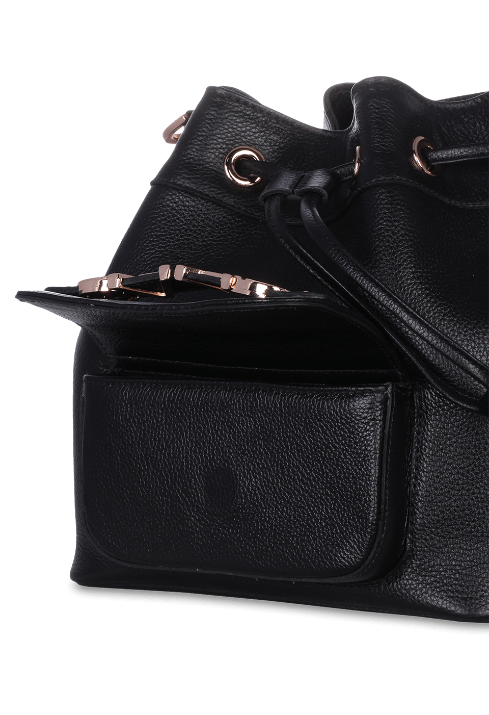 Bolsa Bucket em Couro