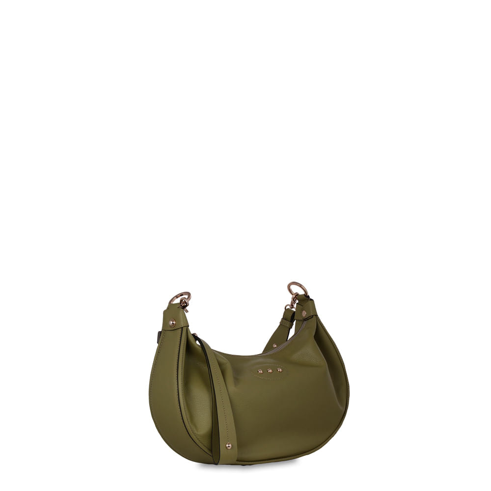 Bolsa arredondada em Couro