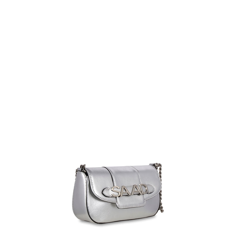 Bolsa  Mini em Couro Metalizado