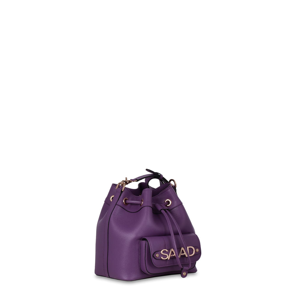Bolsa Bucket em Couro
