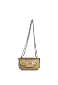 Bolsa Mini em Couro Perolado