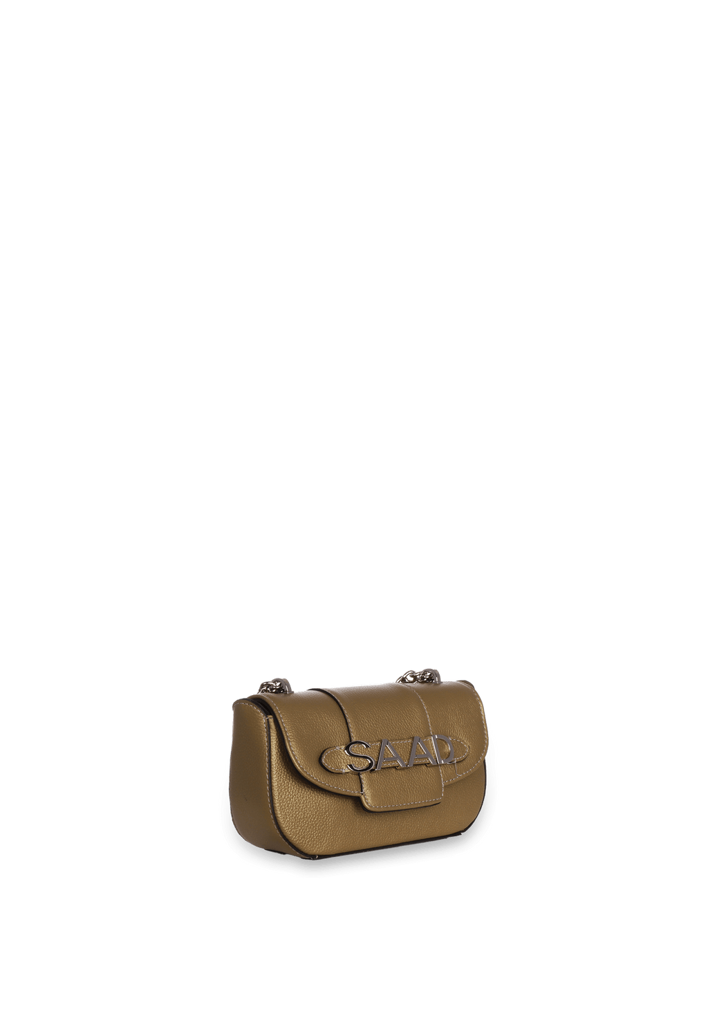 Bolsa Mini em Couro Perolado