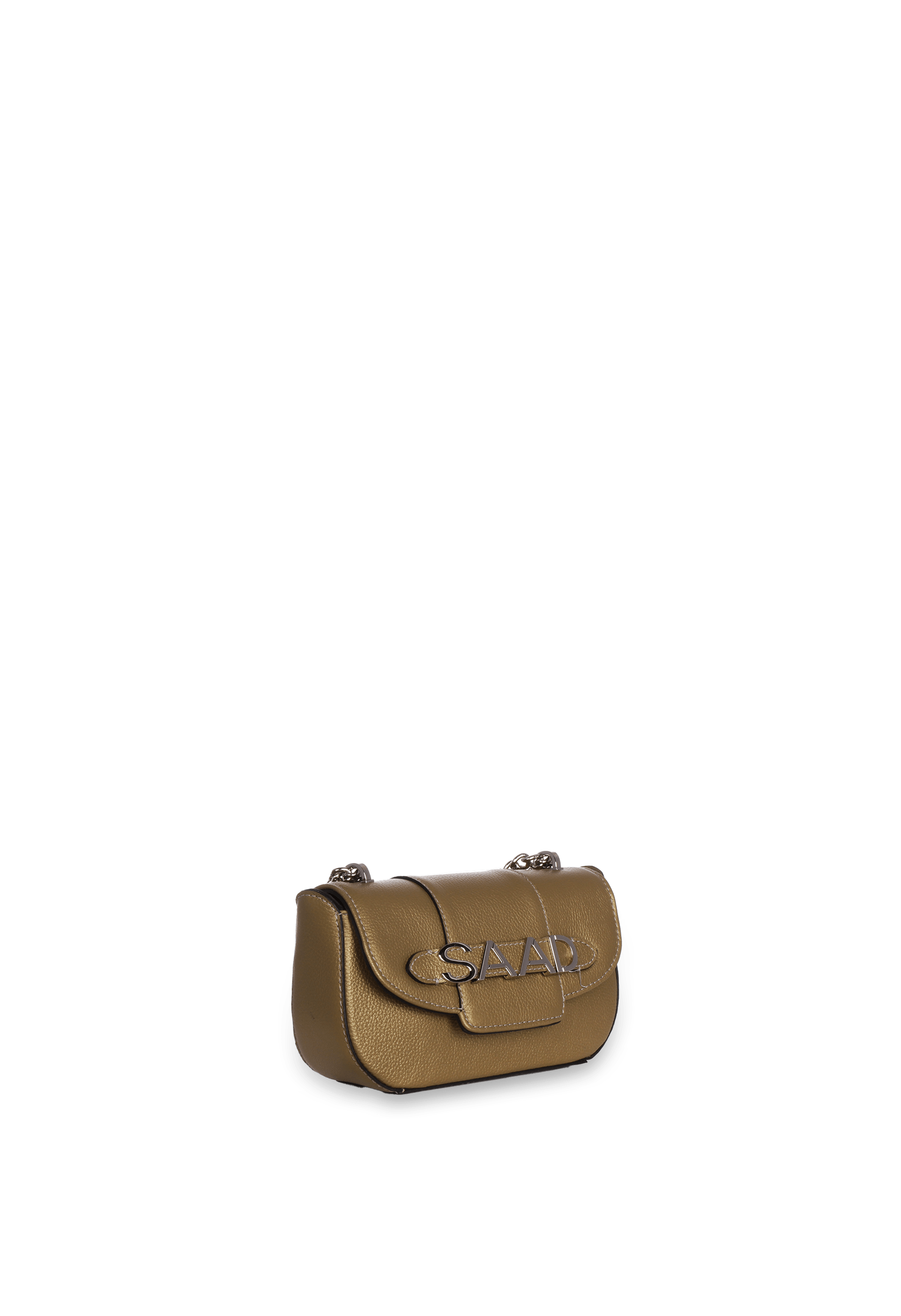 Bolsa Mini em Couro Perolado