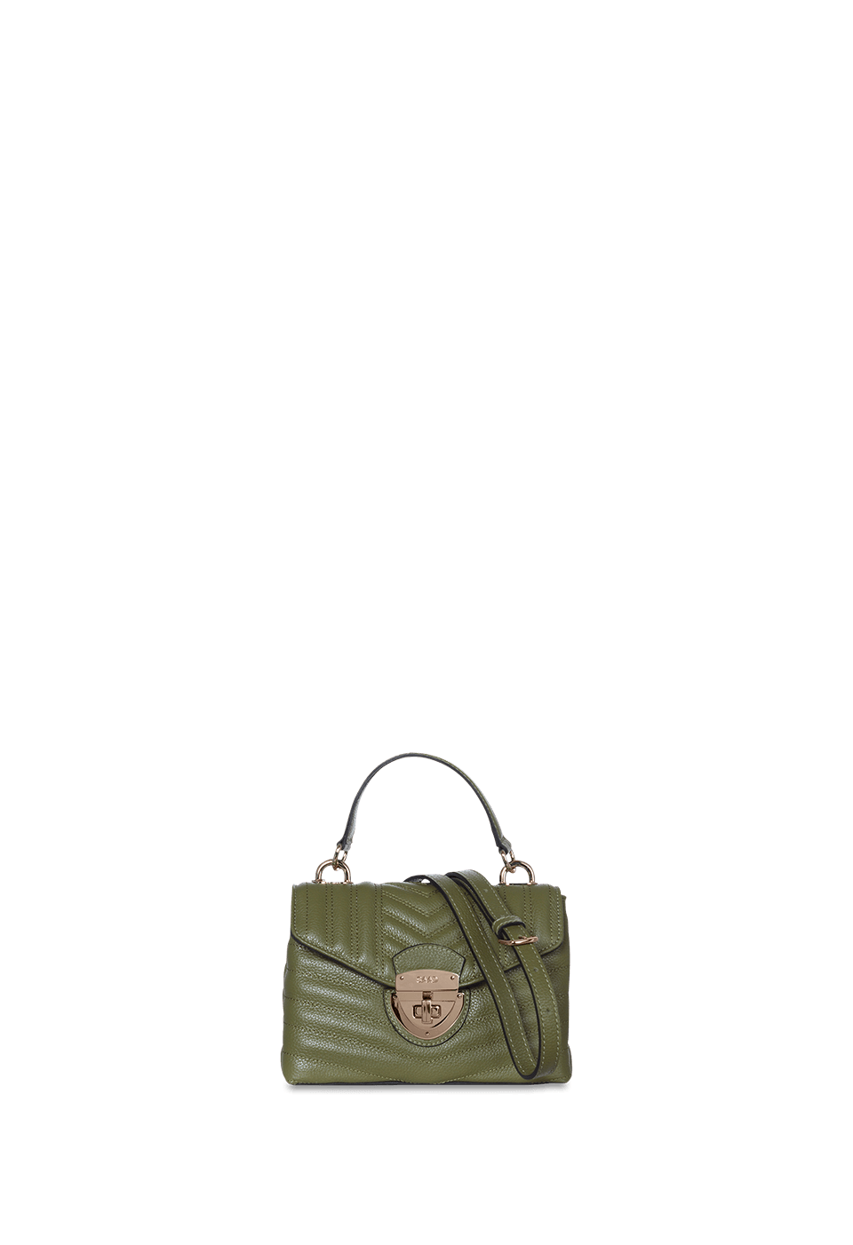 Bolsa Bordada Mini em Couro