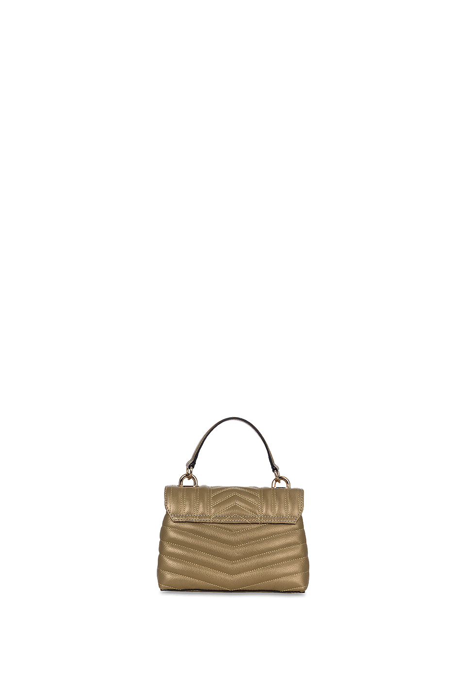 Bolsa Bordada Mini em Couro