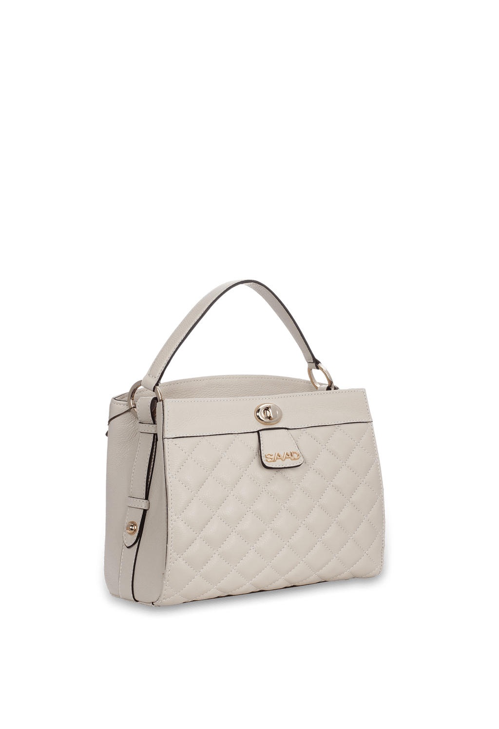 Bolsa matelassê  em Couro