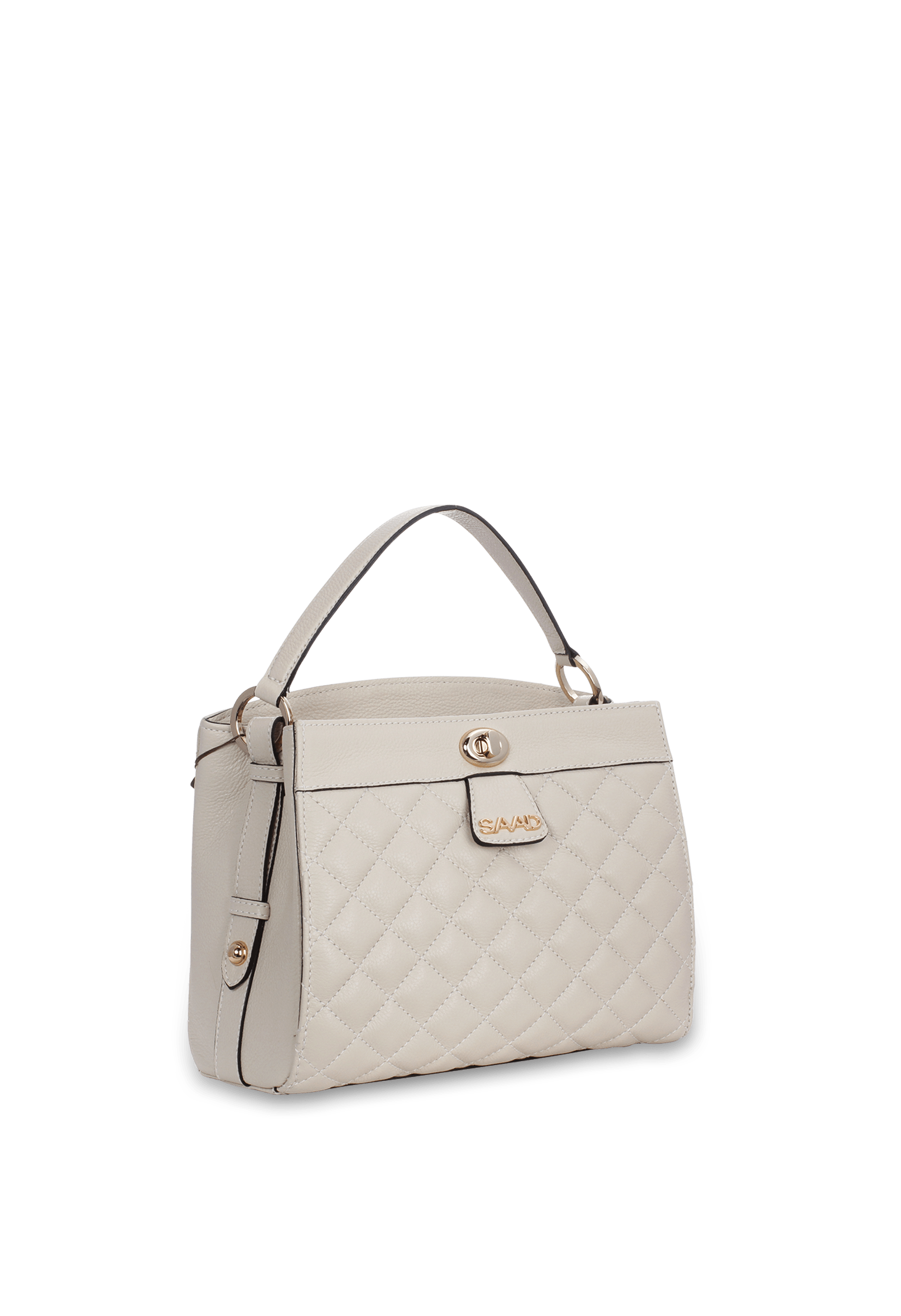 Bolsa matelassê  em Couro