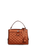 Bolsa Matelassê em Couro Perolado