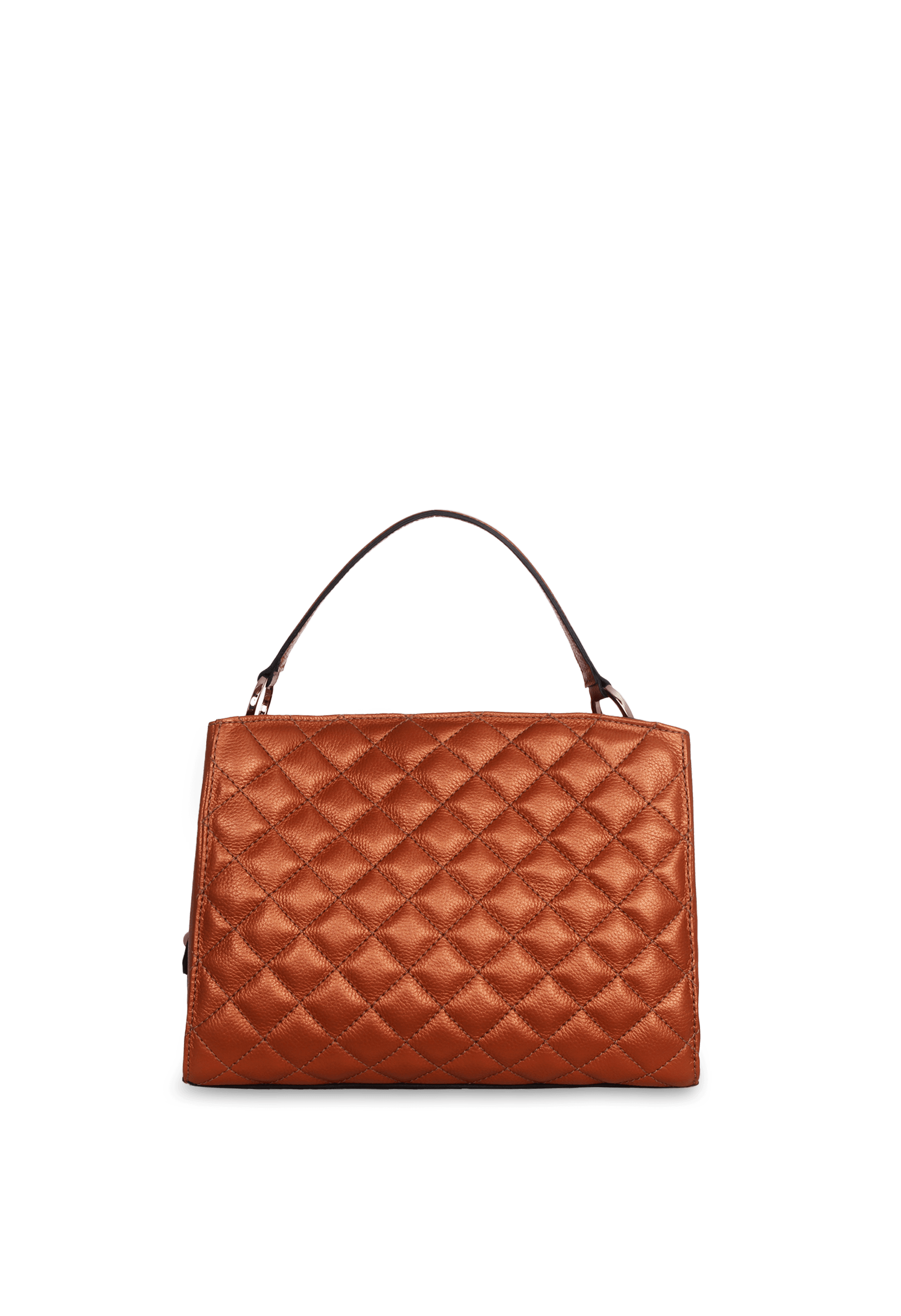 Bolsa Matelassê em Couro Perolado