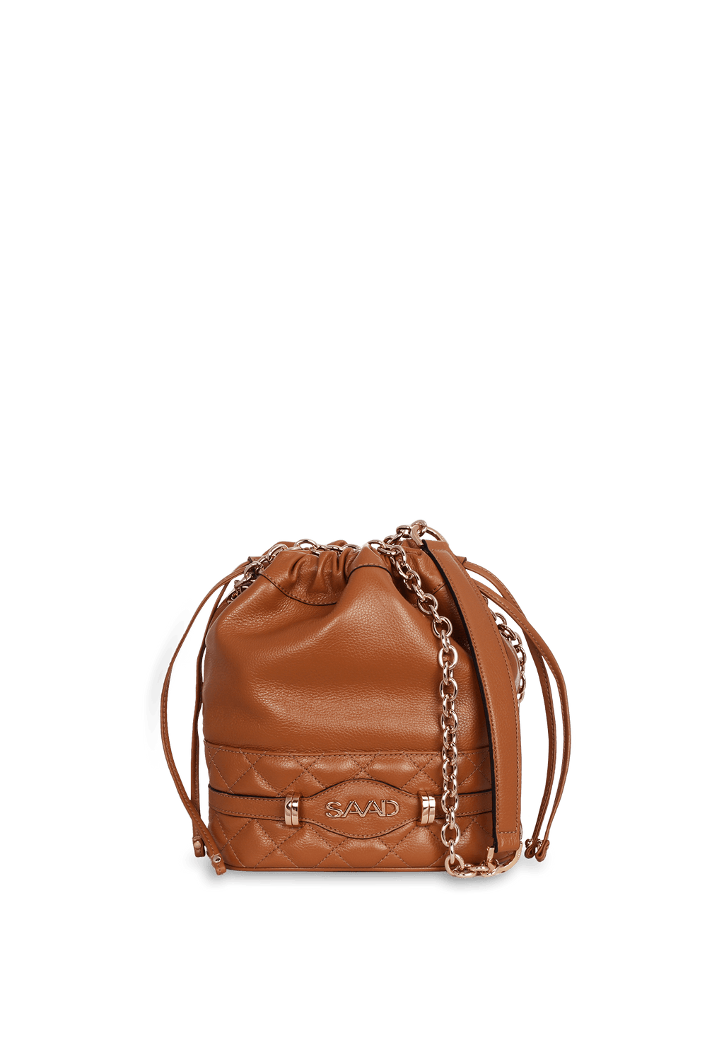 Bolsa Bucket em Couro