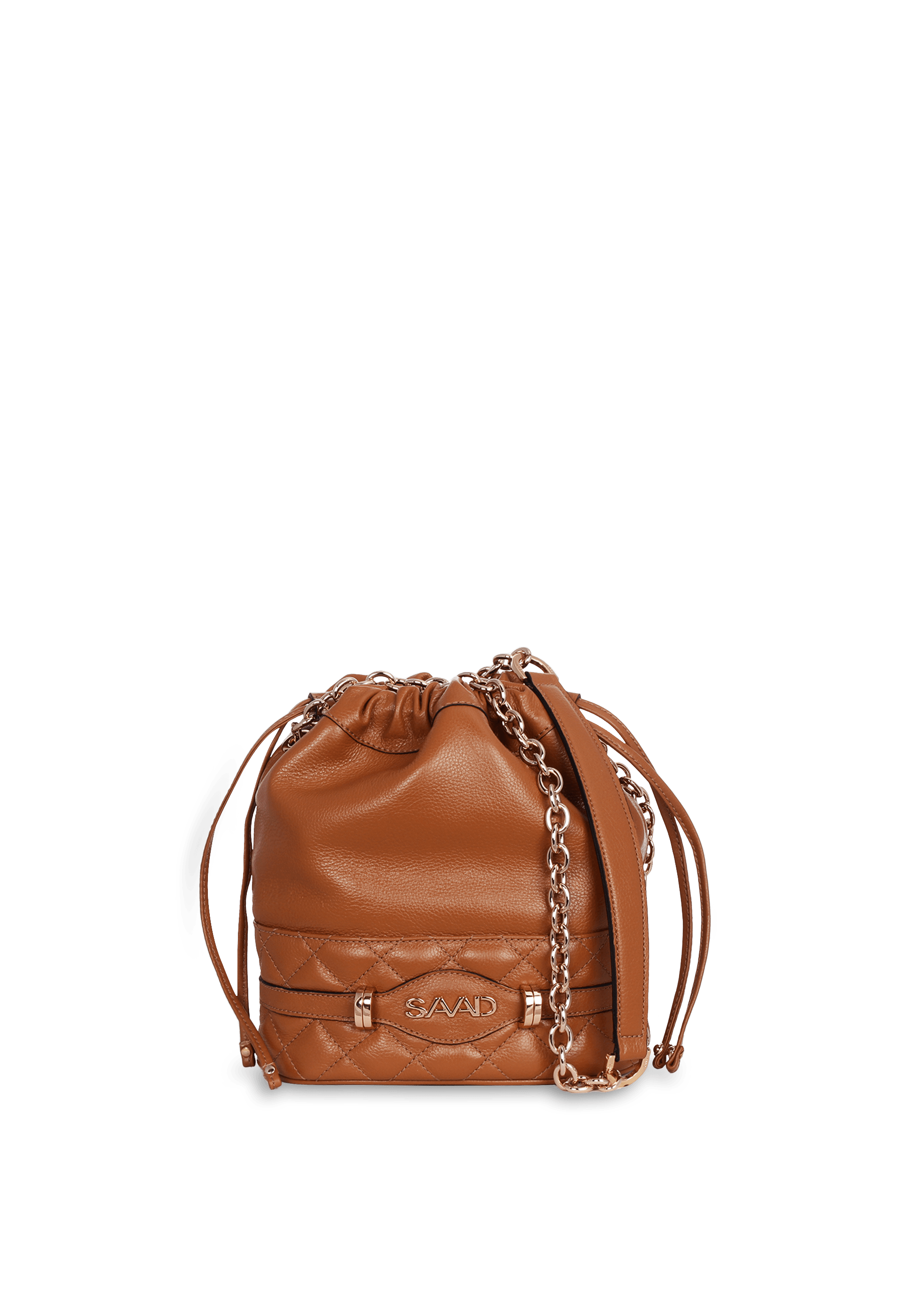 Bolsa Bucket em Couro