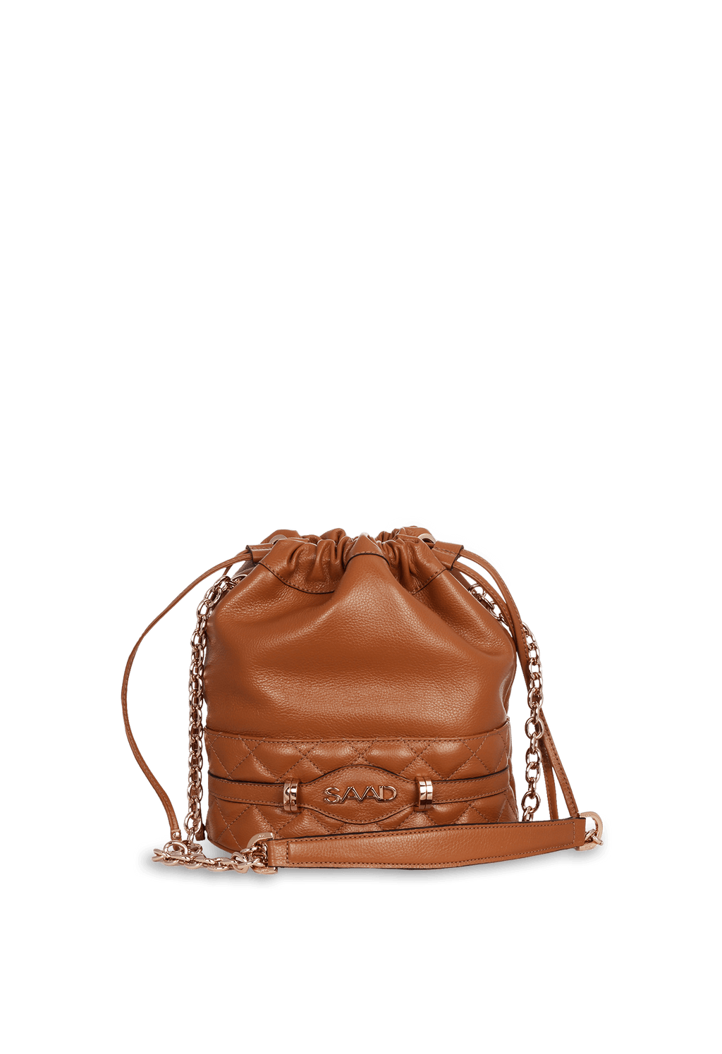 Bolsa Bucket em Couro
