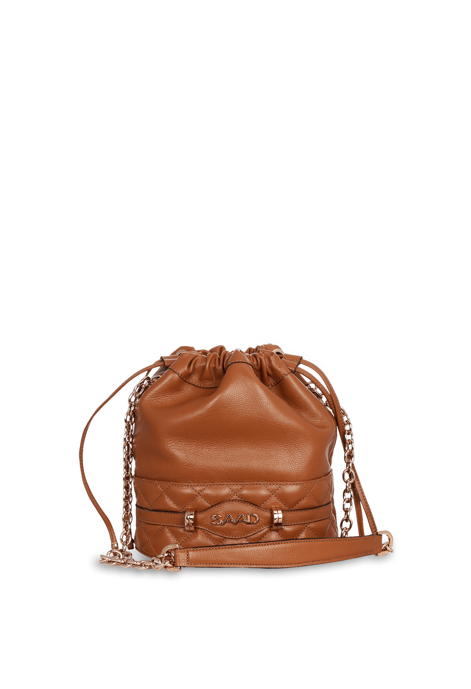 Bolsa Bucket em Couro