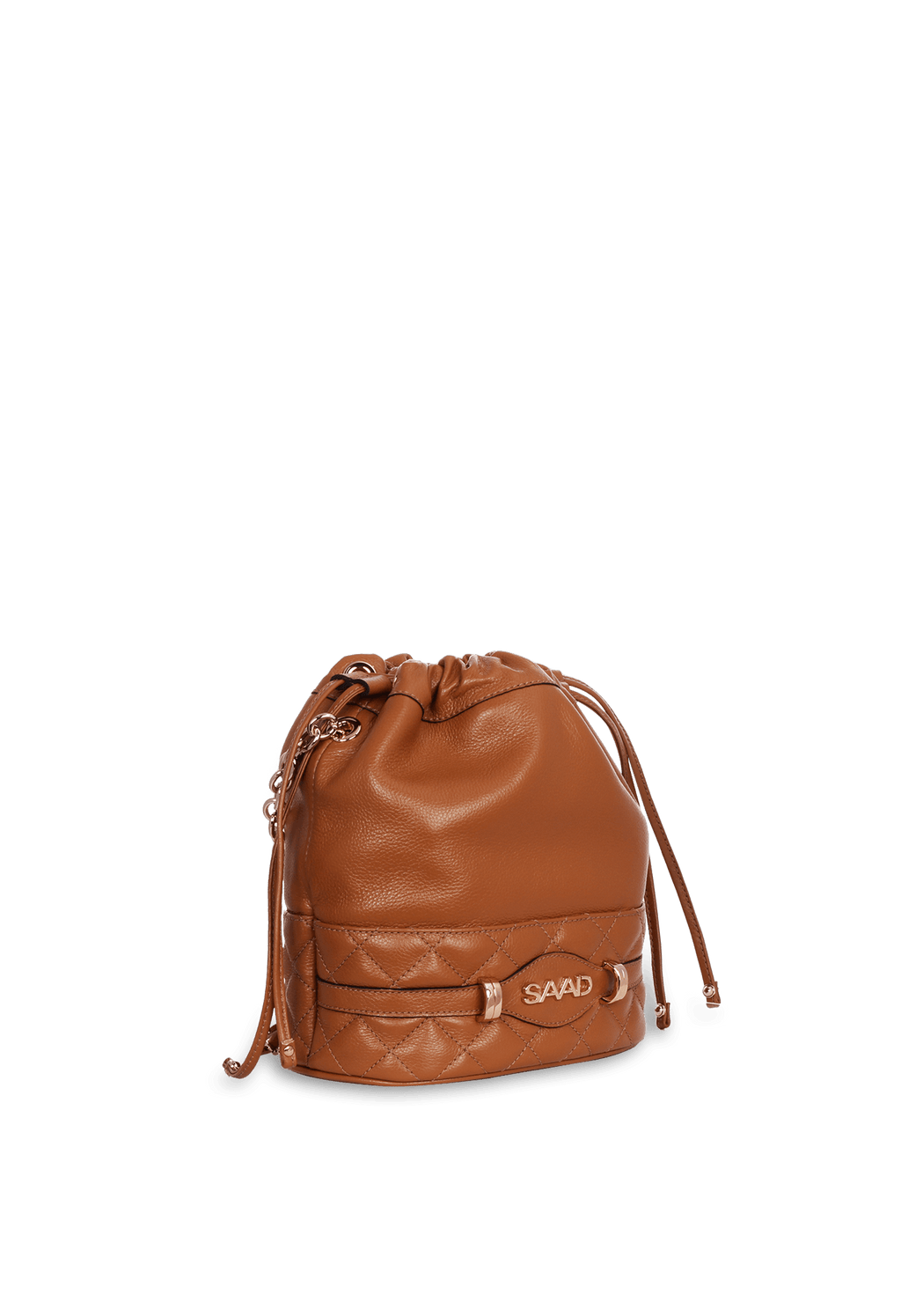 Bolsa Bucket em Couro