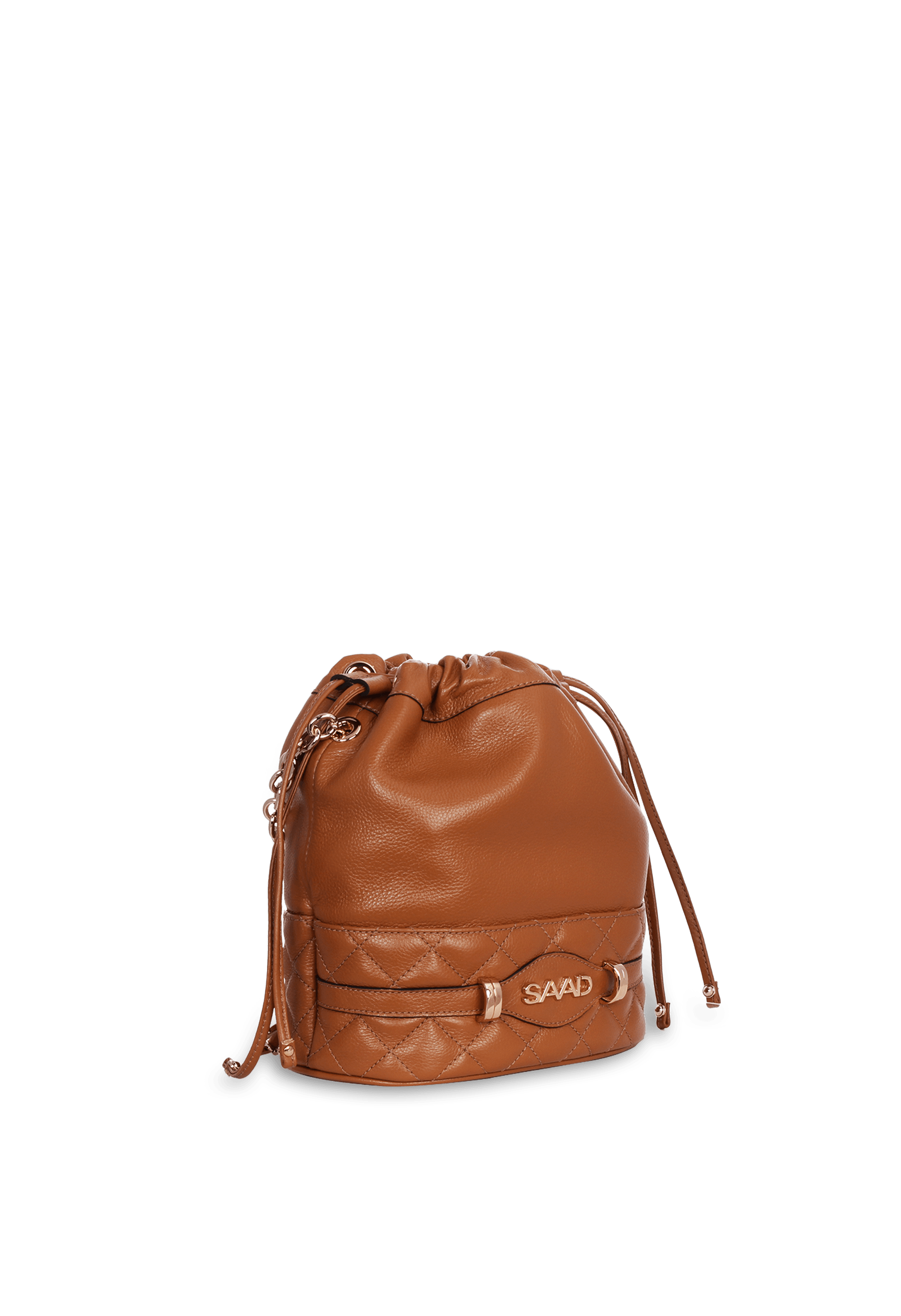 Bolsa Bucket em Couro
