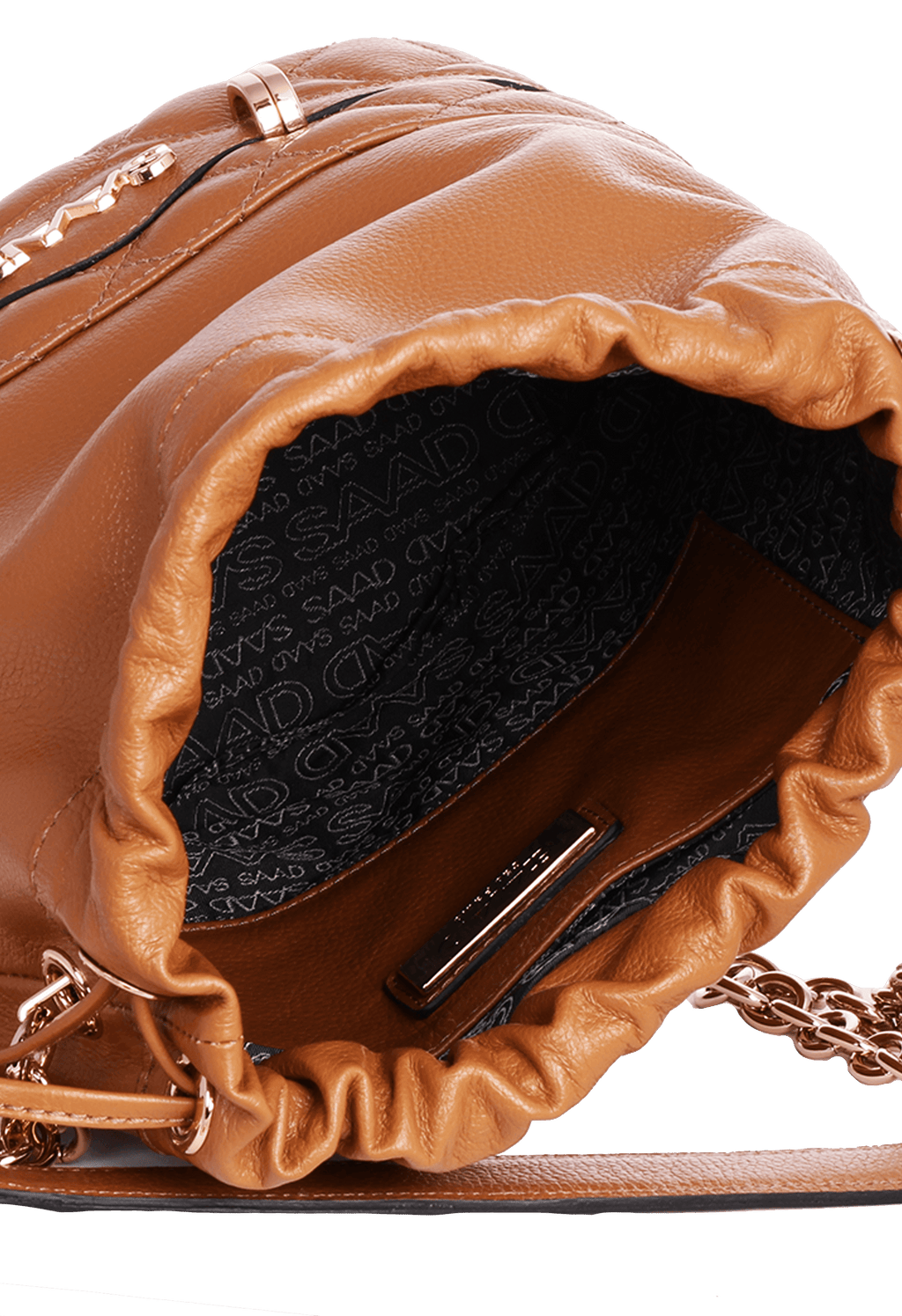 Bolsa Bucket em Couro