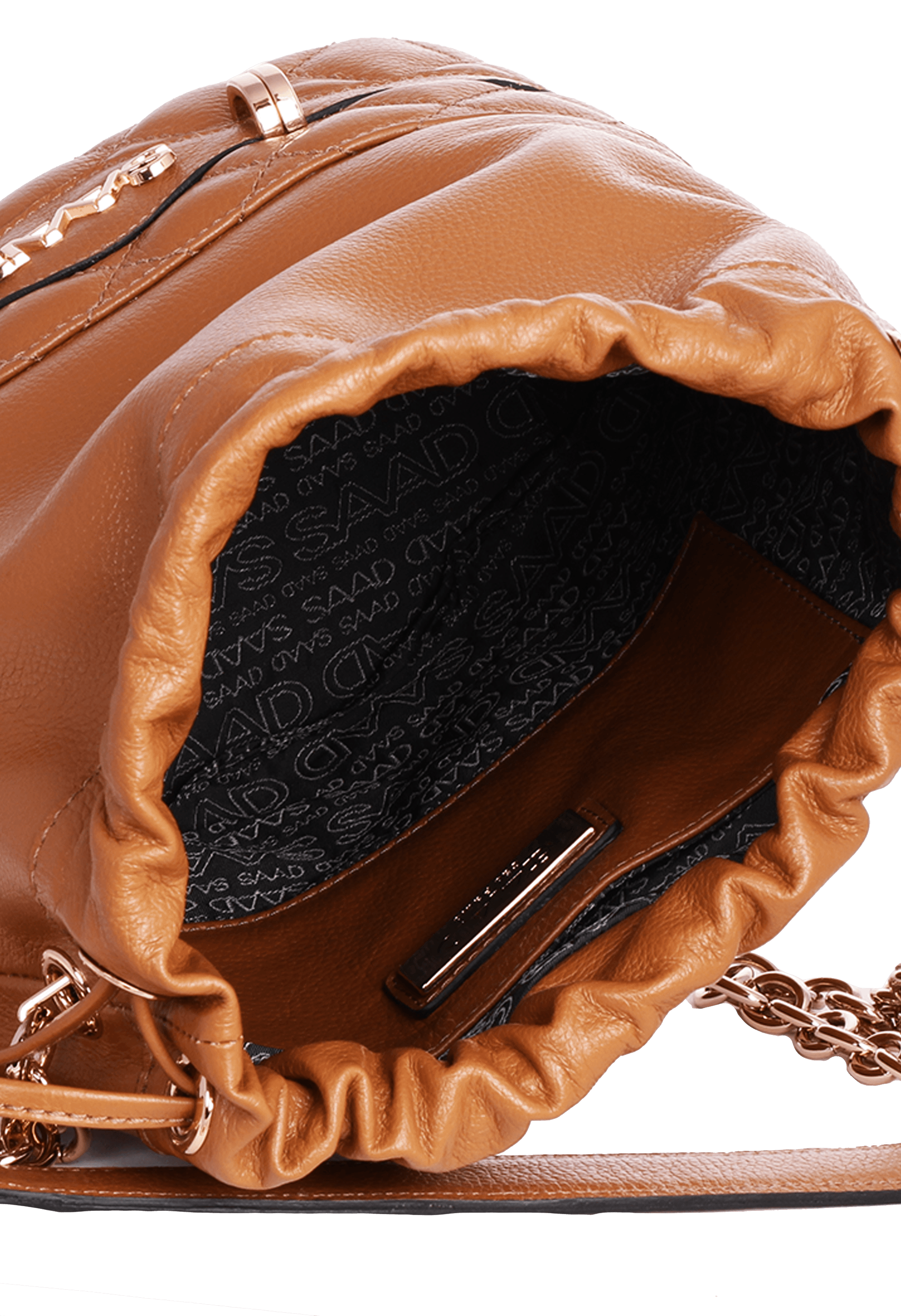 Bolsa Bucket em Couro