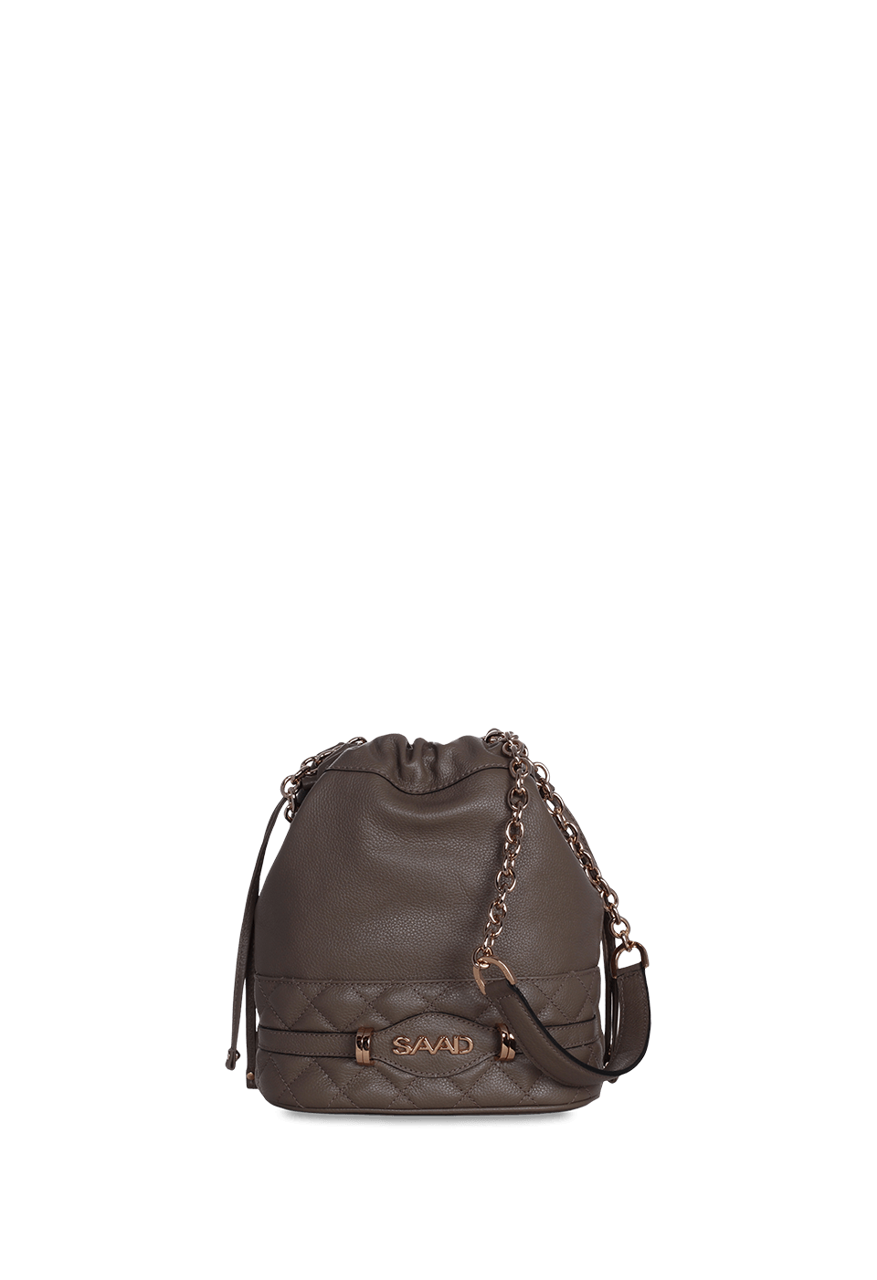 Bolsa Bucket em Couro