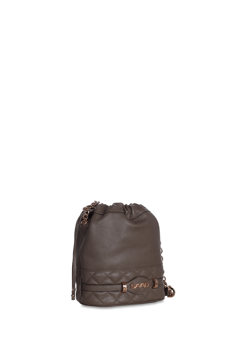 Bolsa Bucket em Couro