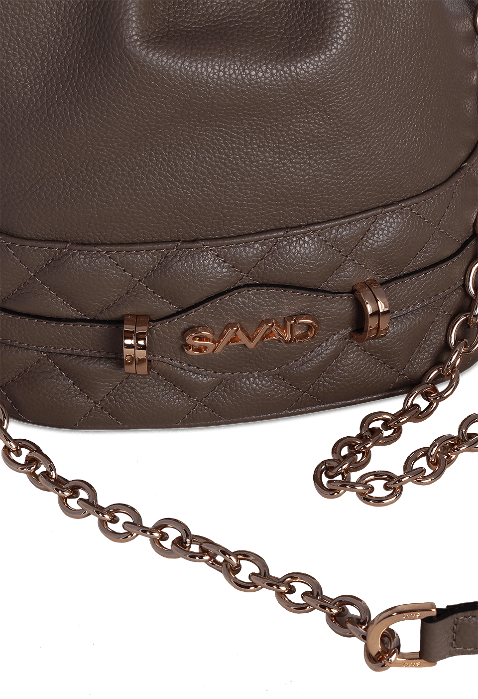Bolsa Bucket em Couro