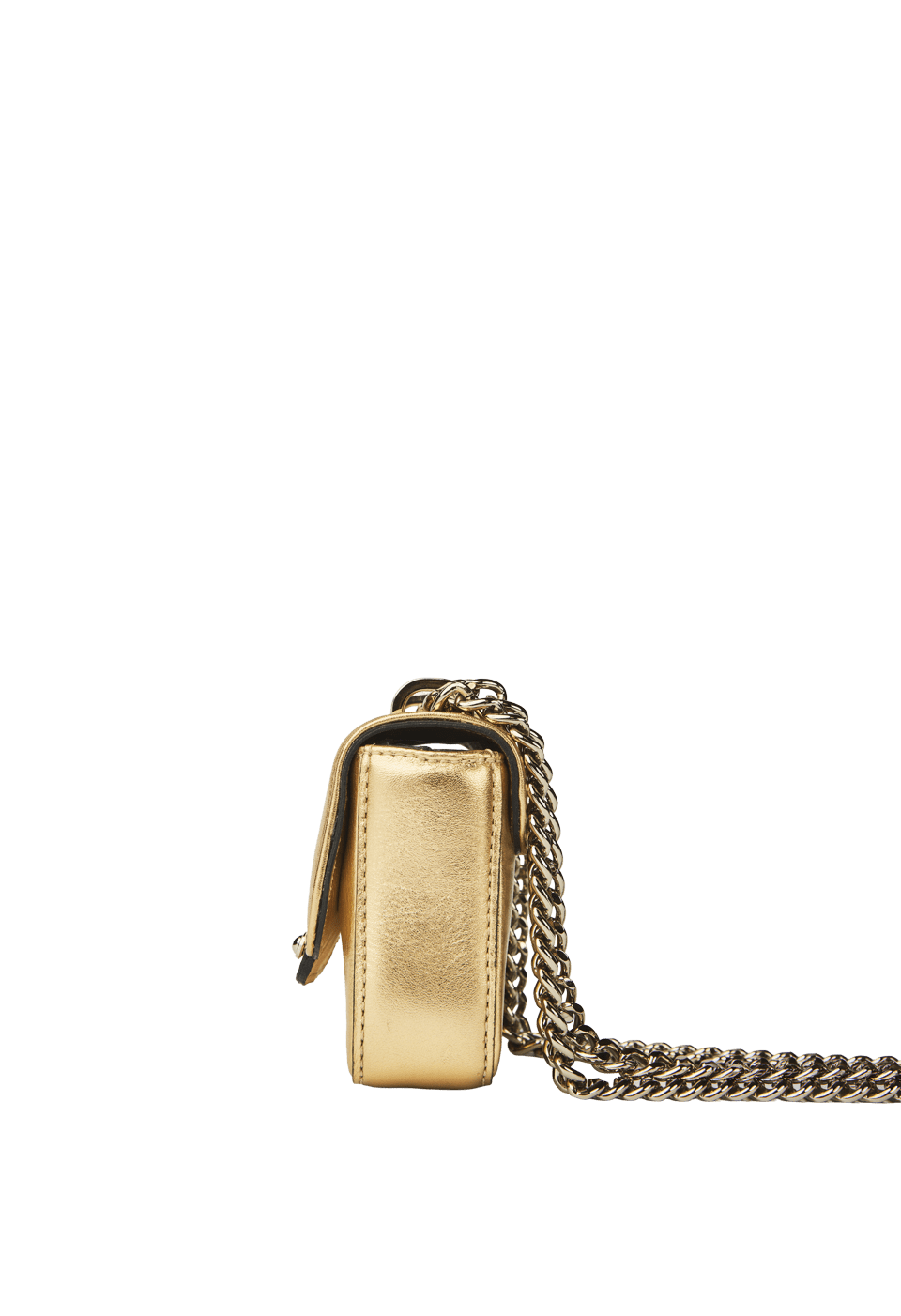 252-BL2147 - Bolsa Mini em Couro Metalizada