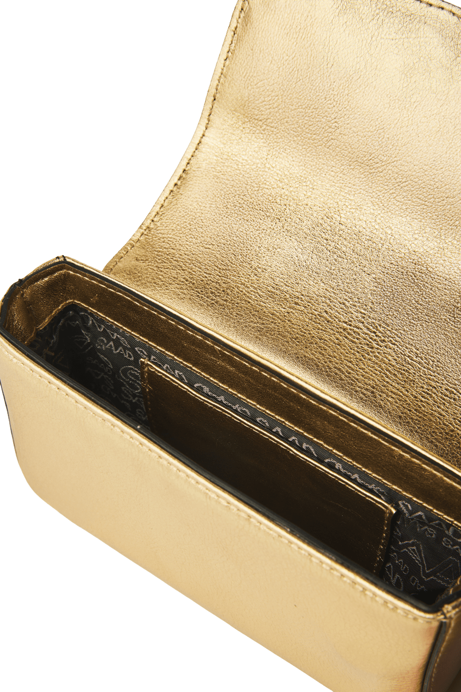 252-BL2147 - Bolsa Mini em Couro Metalizada