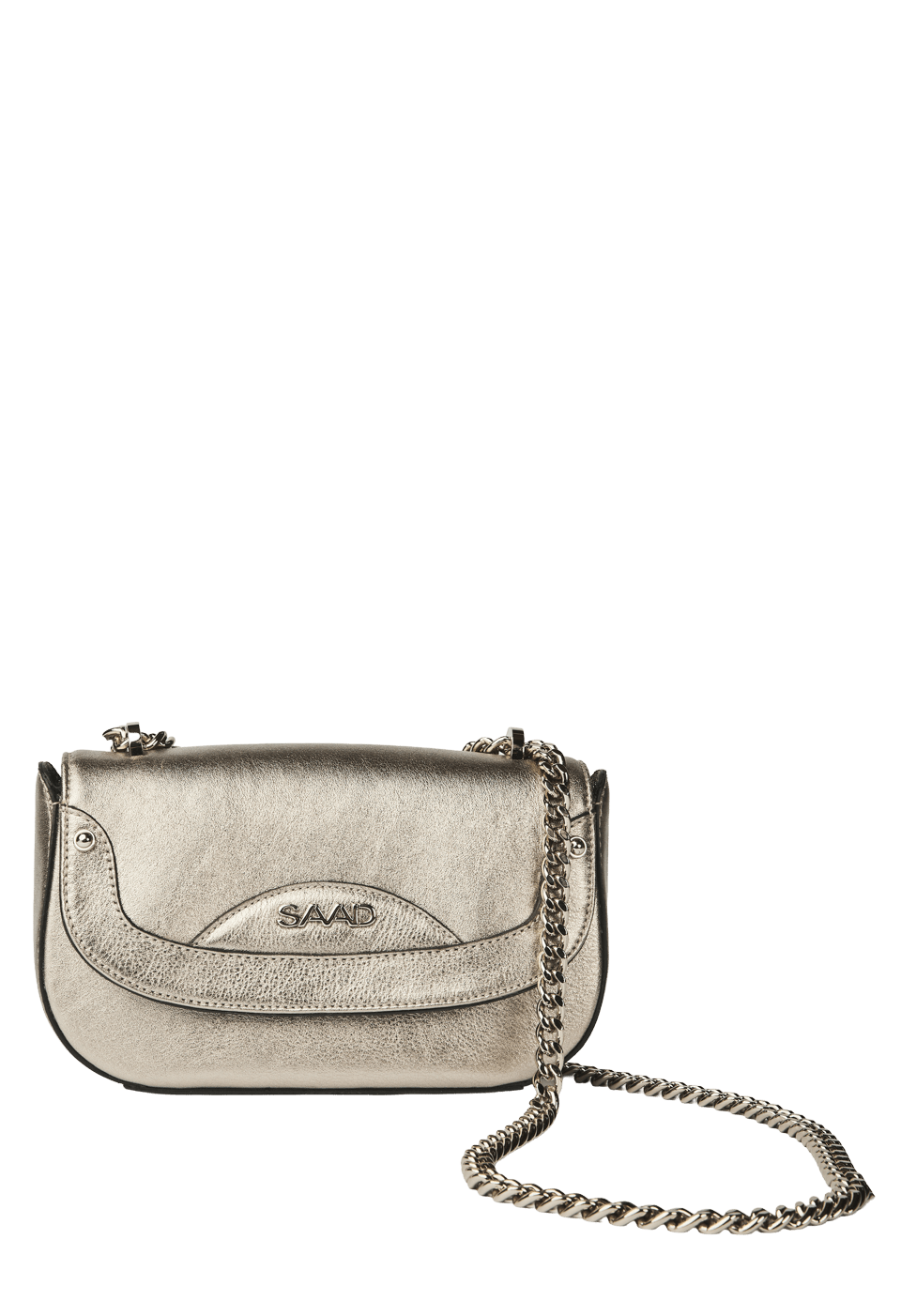 Bolsa Mini em Couro Metalizado