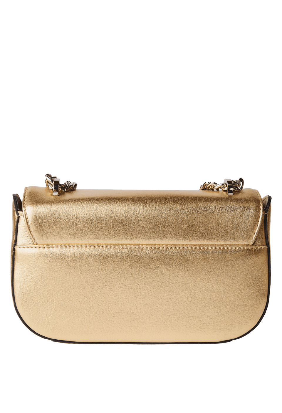 Bolsa Mini em Couro Metalizado