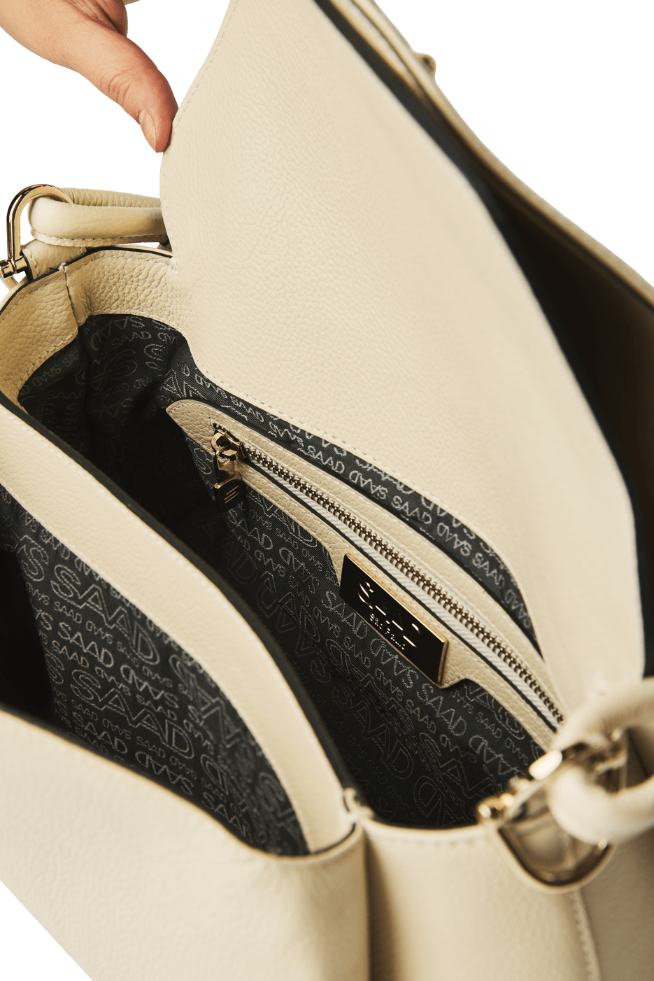 Bolsa Média em Couro