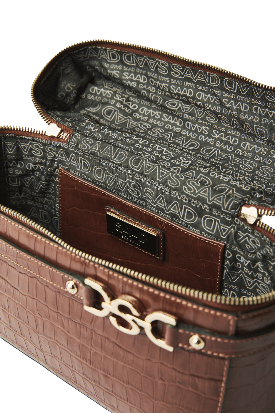 Bolsa Frasqueira em Croco