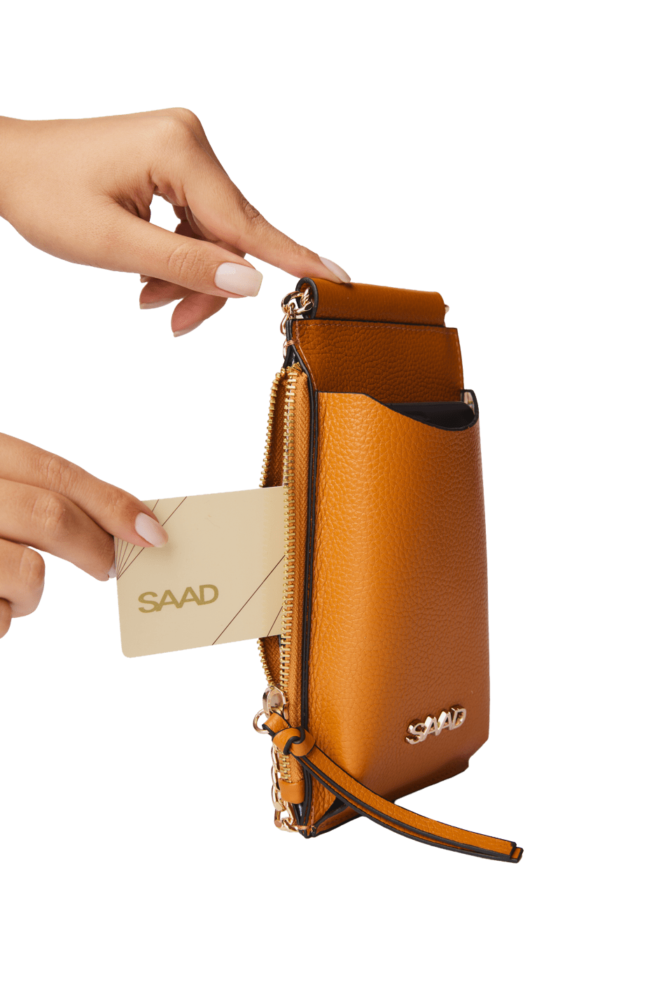Mini Bolsa para Celular em Couro