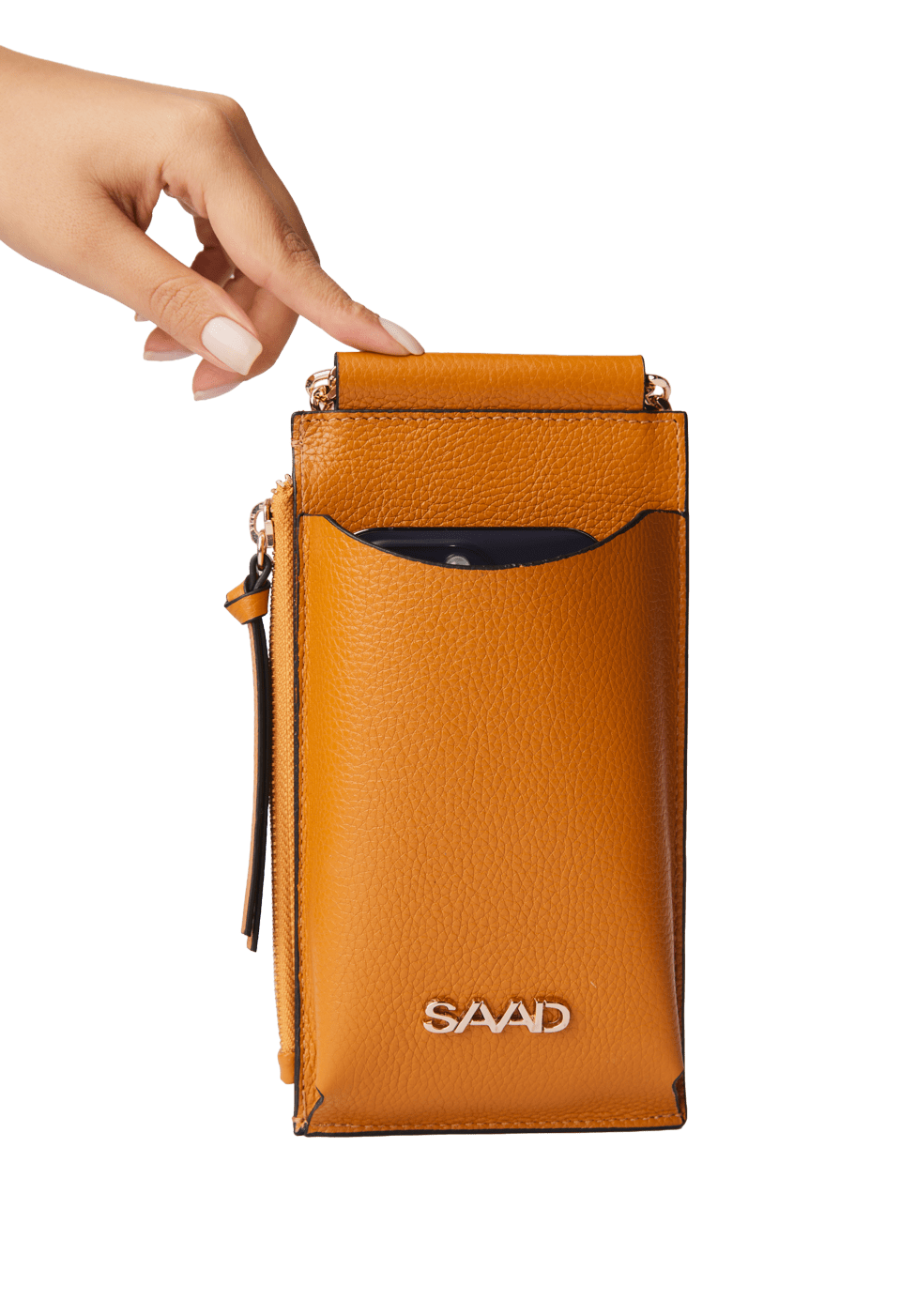 Mini Bolsa para Celular em Couro