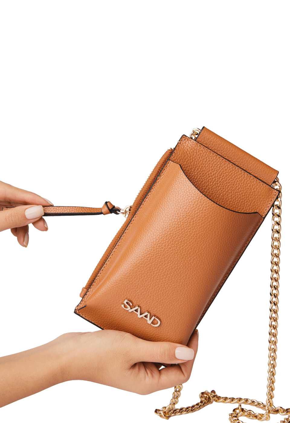 Mini Bolsa Celular em Couro