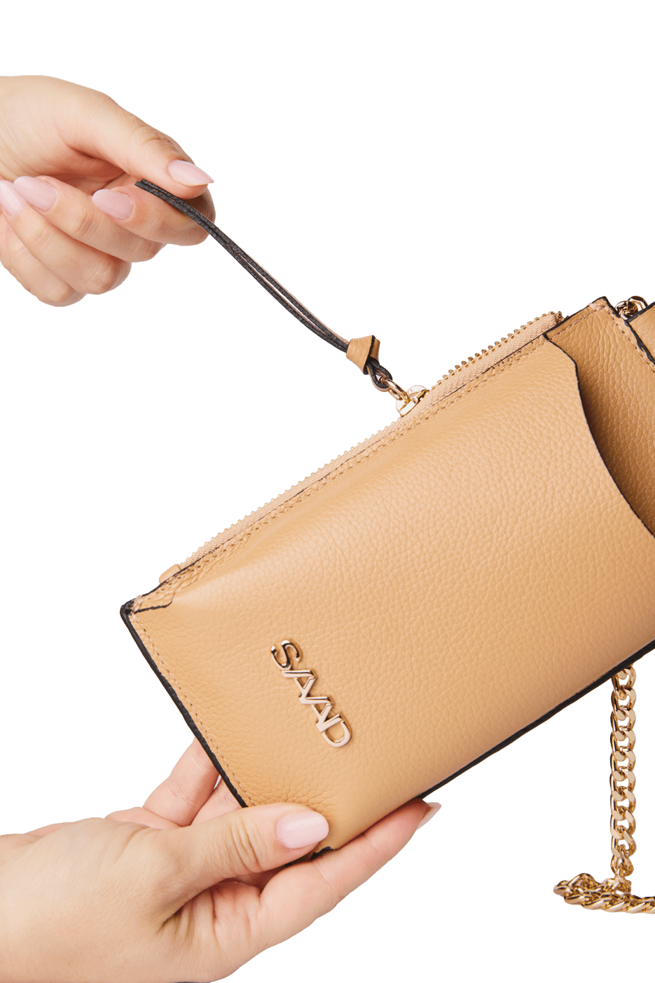 Mini Bolsa para Celular em Couro