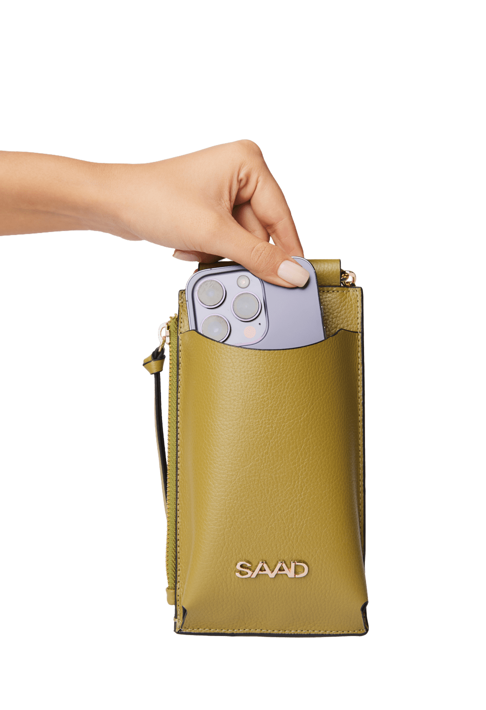 252-MINI-BL02 - Mini Bolsa Celular em Couro