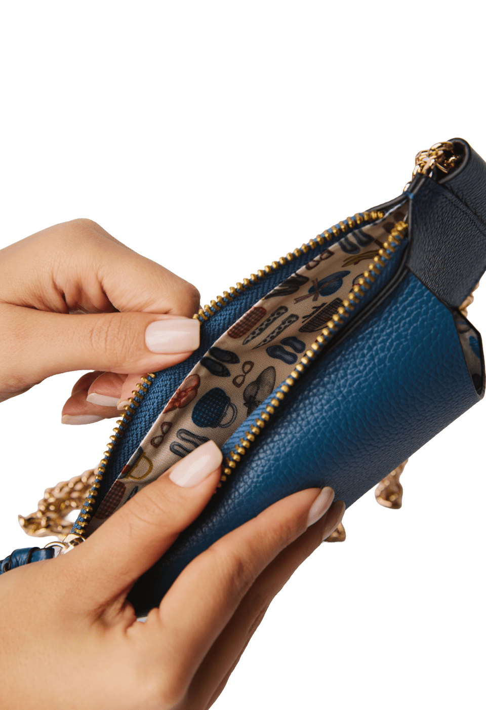 252-MINI-BL02 - Mini Bolsa Celular em Couro