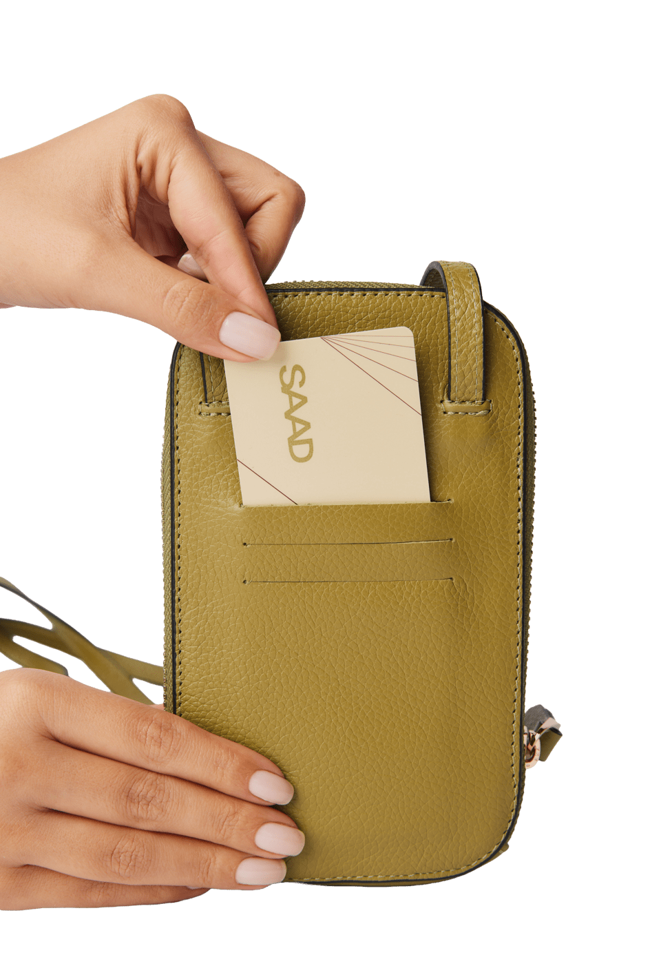 Mini Bolsa para Celular em Couro
