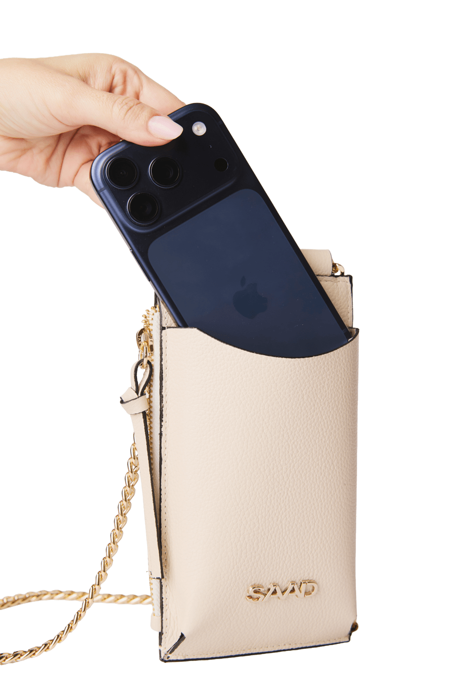 Mini Bolsa para Celular em Couro