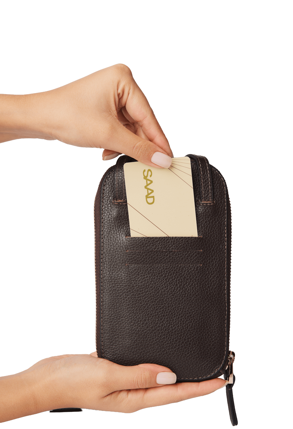 Mini Bolsa para Celular em Couro