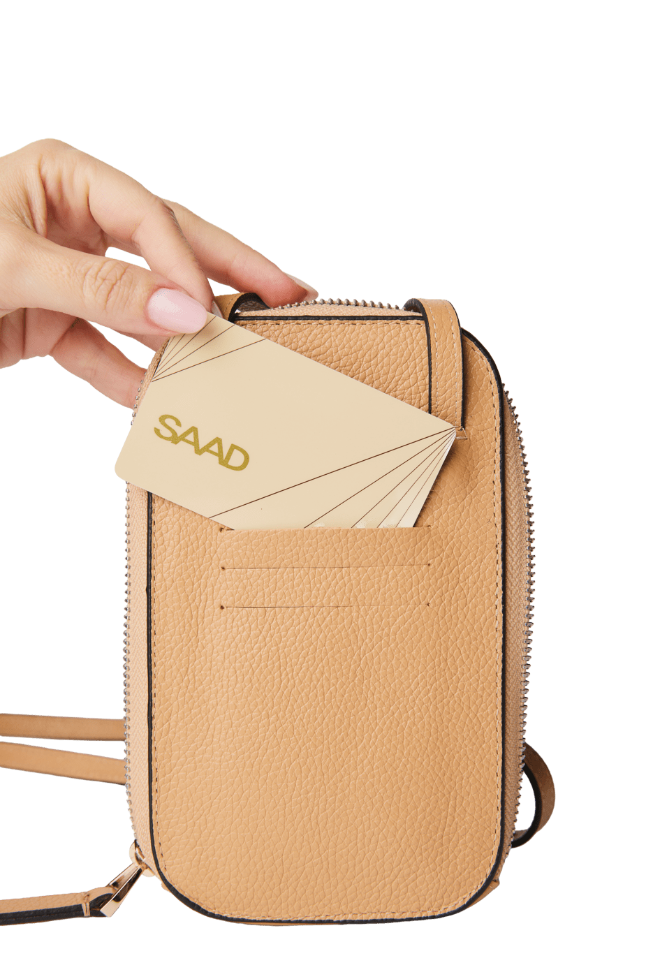 Mini Bolsa para Celular em Couro