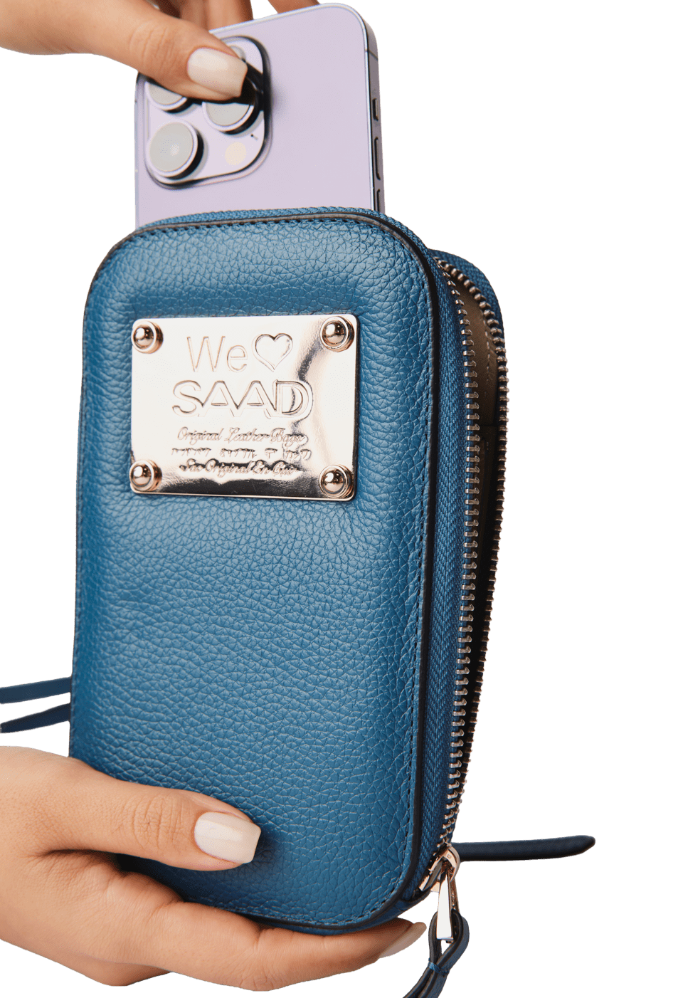 Mini Bolsa para Celular em Couro