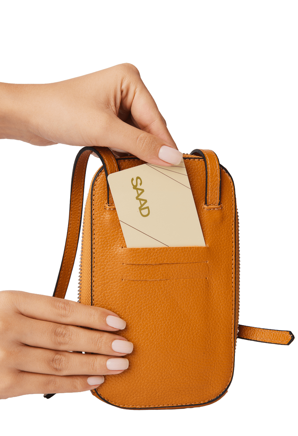 Mini Bolsa para Celular em Couro