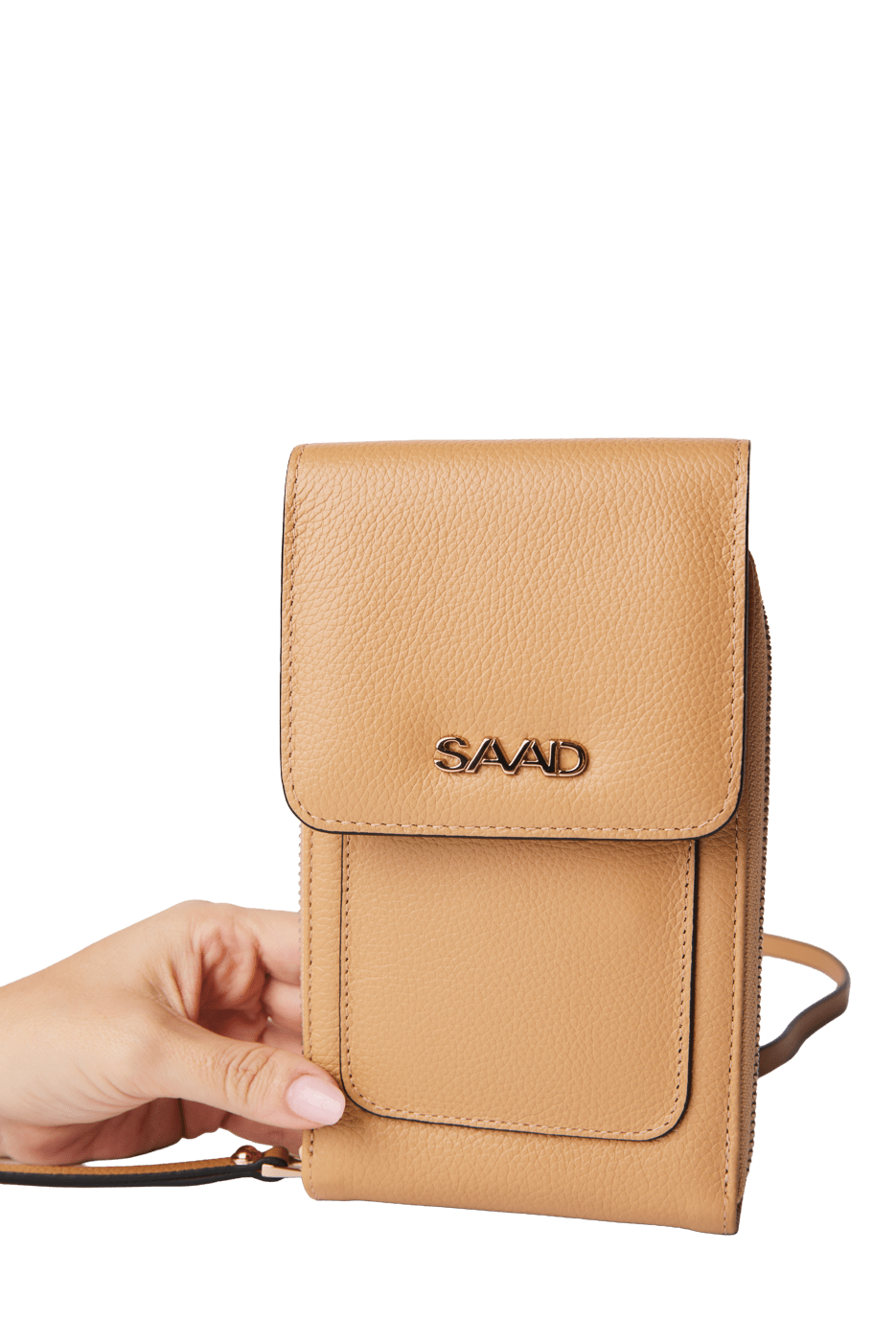 Mini Bolsa para Celular em Couro