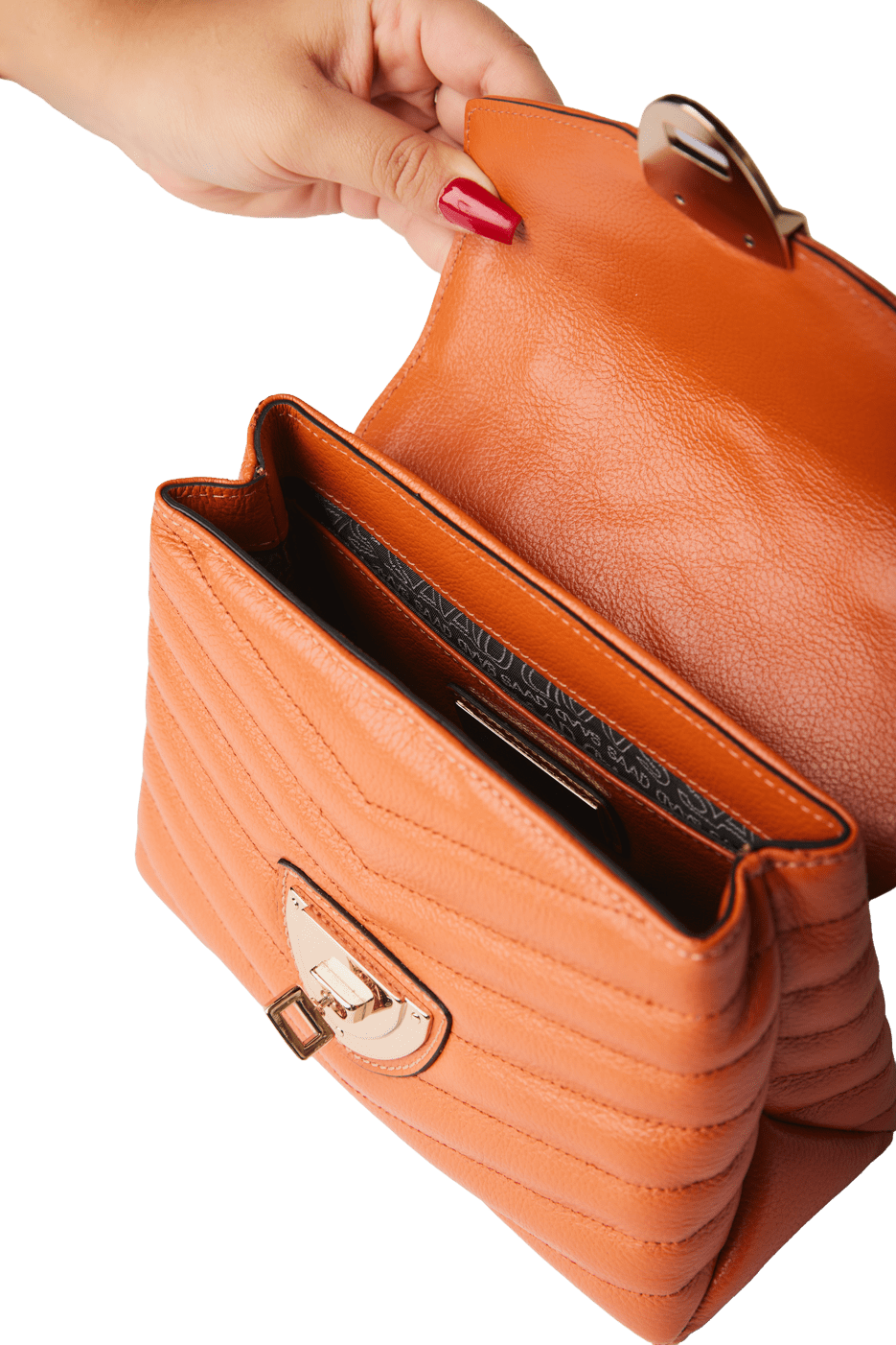 BOLSA MINI EM COURO BORDADO
