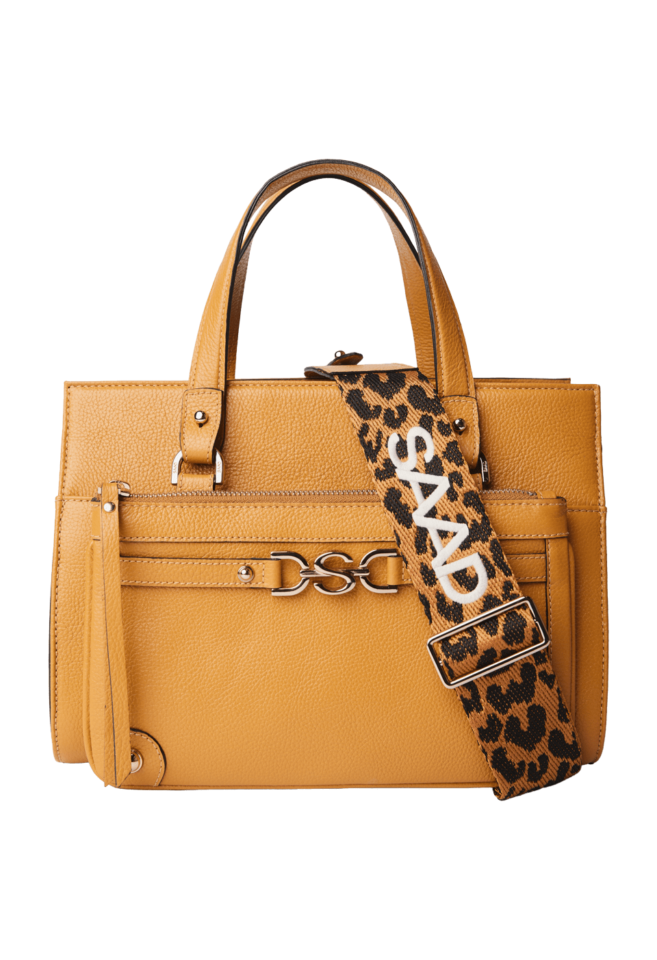 Bolsa Média em Couro