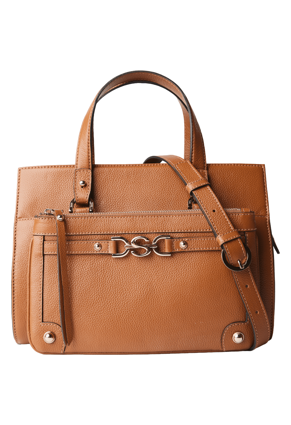 Bolsa Média em Couro